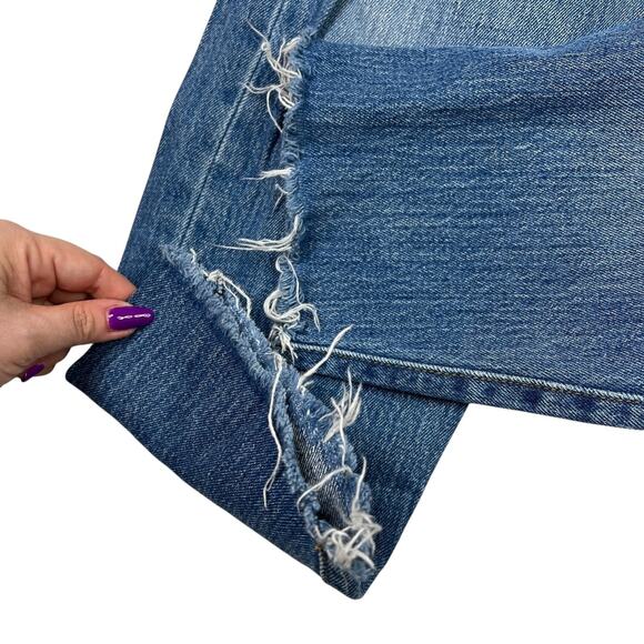 Levi’s High Rise Wedgie Fit Skinny Jeans Frayed Hem White Oak Cone Denim 32 - Picture 5 of 8